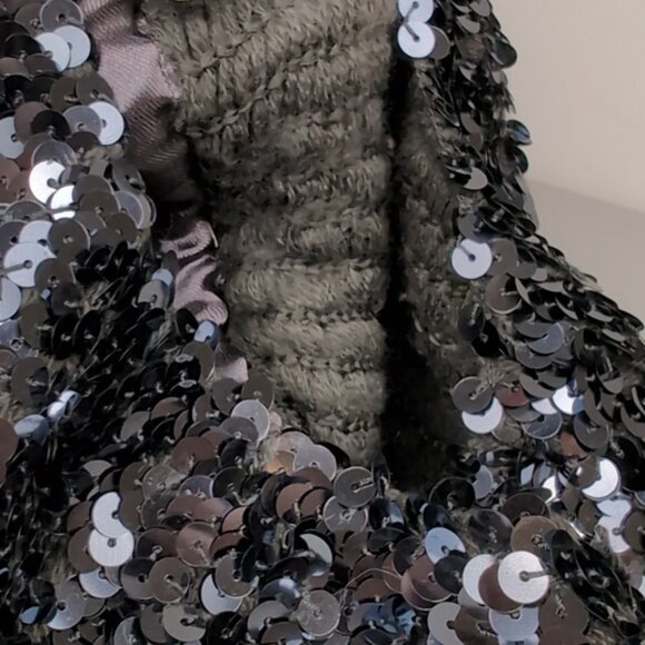 3/$20 Childrens Place Sequin Beret Hat Gunmetal Silver Gray Party Fashionista - Picture 10 of 11